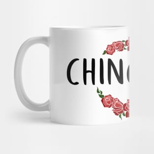 Chingona Red Rose Floral Latina Strong Woman Mexican Saying Mug